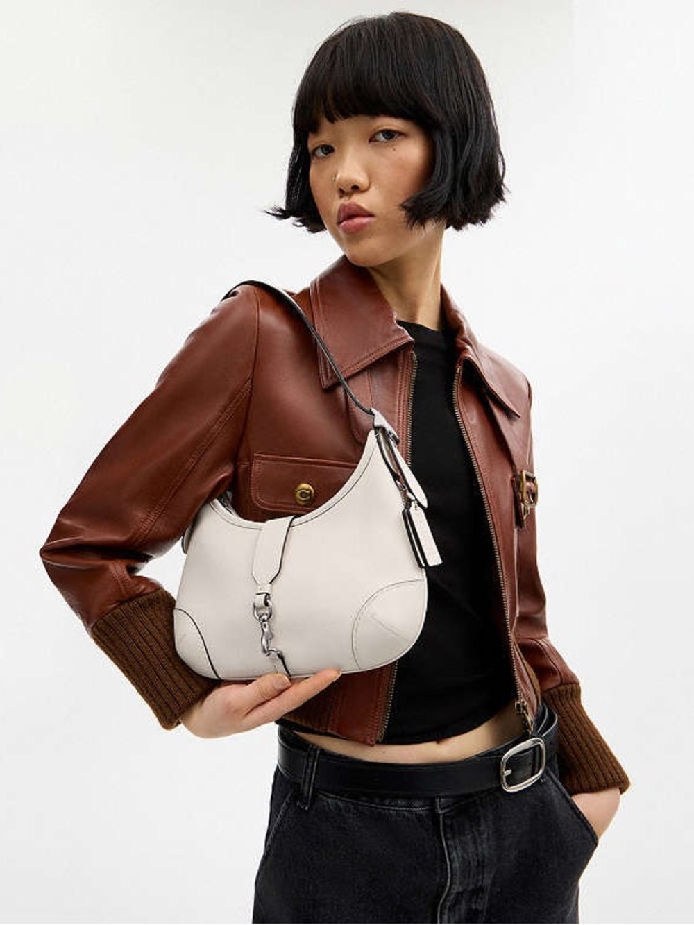 ‼️Like New Coach Hamptons Leather Hobo Shoulder Bag